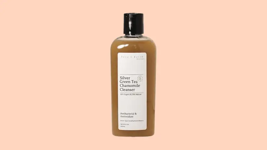 silver green tea chamomille cleanser