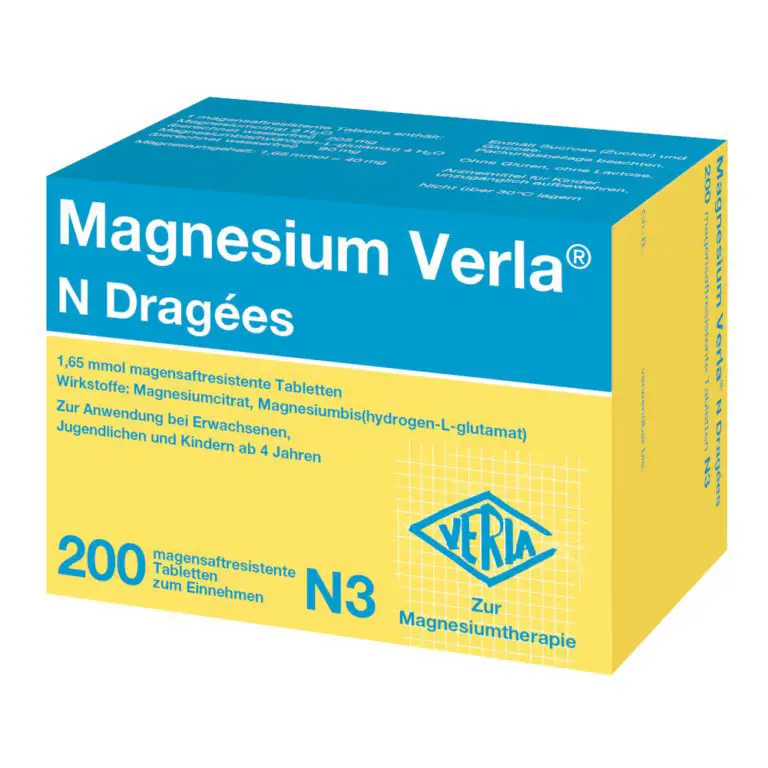 Цена Magnesium Verla N Dragees в Германии 2023