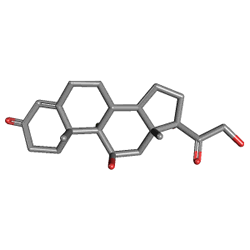 Cortineff (Fludrocortisone) Chemical Structure (3 D)