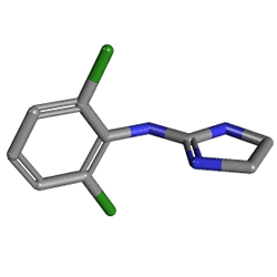 Catapresan 75 mcg 100 Tablets (Clonidine) التركيب الكيميائي (3 D)