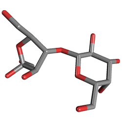 Duphalac Syrop 300 ml (лактулоза) Химическа структура (3 D)