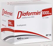Diaformin 1000mg 100 Tablets
 Price in Turkey