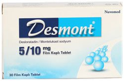 Desmont 5/10 mg 30 таблетки
 Цена в Турция