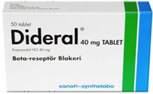 Dideral 40mg 50 Tablets
 Price in Turkey