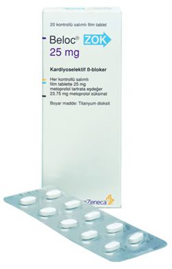 Beloc ZOK 25mg 20 Tablets
 Price in Turkey 2023