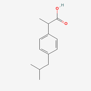 Ibu-Fort Syrup 200 mg/5 ml 100 ml (Ibuprofen) Chemical Structure (2 D)