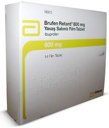 Brufen Retard 800mg 14 Tablets
 Price in Turkey 2023