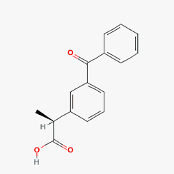 Дексофен 25 mg 20 таблетки (Декскетопрофен) Химическа структура (2 D)