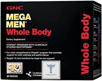 GNC Mega Men Whole Body VP Multi Vitamines. | Reseña | Precios en Estados Unidos