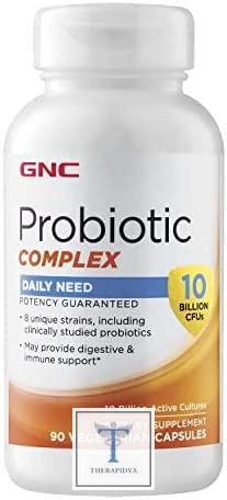 « GNC Complex Probiotic | Daily Need with 10 Billion CFUs & 8 Unique Strains Including Clinically Studied Probiotics for Digestive & Immune Support | Vegetarian | 90 Capsules » | Reseña | Precios en Estados Unidos