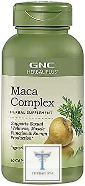 Herbal Plus Maca, 60 gélules, promotes sexual well-being by Complex GNC. | Revue | Prix aux États-Unis