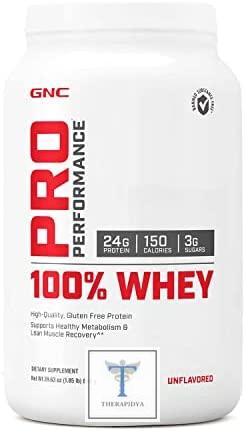 GNC Pro Performance Whey Protein Powder | 100% Whey, Unflavored, 25 Servings, Promotes Healthy Metabolism and Lean Muscle Recovery. | Revue | Prix aux États-Unis