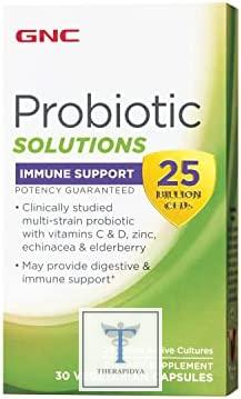 « GNC Probiotic Solutions Soutien immunitaire avec 25 milliards d’UFC » | Revue | Prix aux États-Unis