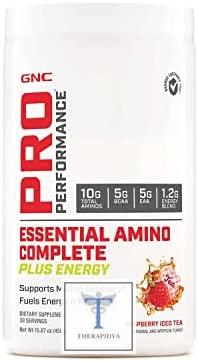 GNC Pro Performance Essential Amino Complete Plus Energy – Thé glacé à la framboise. | Revue | Prix aux États-Unis