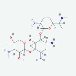 Genta 160 mg 1 Ampoule (Gentamycin) Chemical Structure (3 D)