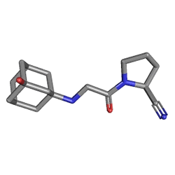 Galvus 50 mg 56 Tablets (Vildagliptin) Chemical Structure (3 D)