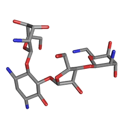 Humatine 250 mg 16 Capsules (Paromomycin) Chemical Structure (3 D)