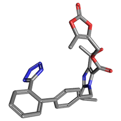 Hypersar 20 mg 28 Tablets (Olmesartan Medoxomil) Chemical Structure (3 D)