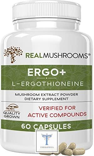 Real Mushrooms L-Ergothioneine, Oyster, Shiitake Mushroom Extract (60ct) Examen et prix au Canada