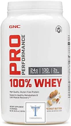 GNC Pro Performance 100 Whey Protein Beurre de cacahuète. | Revue | Prix aux États-Unis