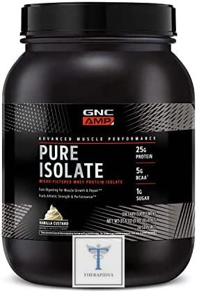 AMP Pure Isolate Whey Protein – Vanilla Custard by GNC. | Revue | Prix aux États-Unis