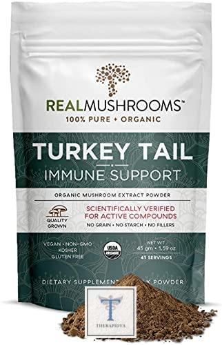 Real Mushrooms | Poudre d’extrait de champignon de queue de dinde (45 portions) Examen et prix au Canada