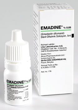Emadine Eye Drops 0.05% 5 ml
 Price in Turkey
