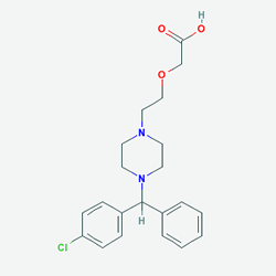 Hitrizine 10 mg 20 Tablets (Cetirizine) Chemical Structure (2 D)