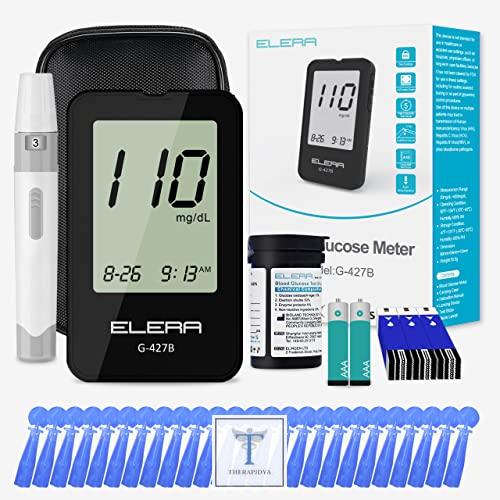 ELERA Blood Glucose Monitor Kit with High Accuracy and Large Display, including 25 Test Strips, 25 30G Lancets and Storage Bag – Ideal for Travel and Home Use. | Revue | Prix aux États-Unis
