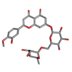 Дафлон 500 мг 60 таблеток (Диосмин) Химическая структура (3 D)