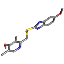 Nexium 40 mg 28 comprimés (ésoméprazole) Structure chimique (3 D)