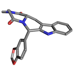 Lifta 20 mg 4 comprimés (Tadalafil) Structure chimique (3 D)