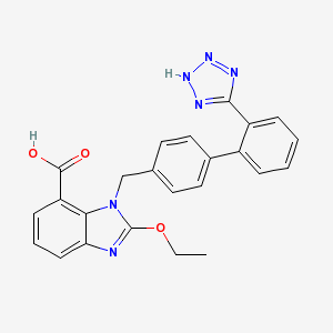 Chemische Struktur von Atacand 16 mg 28 Tabletten (Candesartan) (2 D)