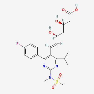 Crestor 10 mg 28 Tabletten (Rosuvastatin) Chemische Struktur (2 D)